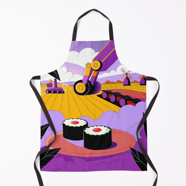 Item preview, Innovative Sushi Harvest in Colorful Fields designed and sold by ART ATTACK ZONE.