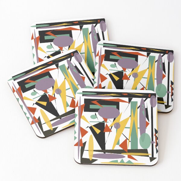 Item preview, Funhouse Abstract Colorful Geometric Shapes and Colors designed and sold by Jessielee72.