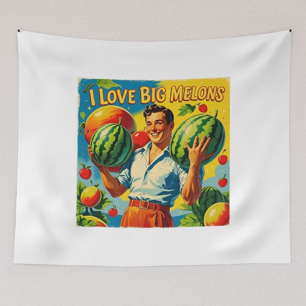 Item preview, I love big melons. designed and sold by NicMacTees.