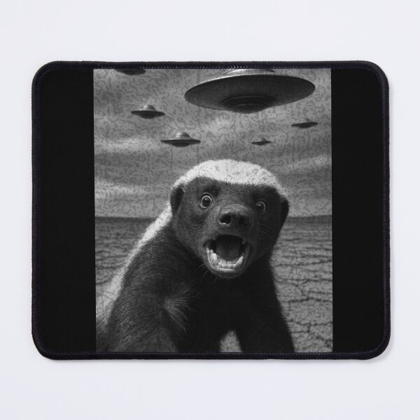 Item preview, Honey Badger Hates UFOs designed and sold by RizVibes.