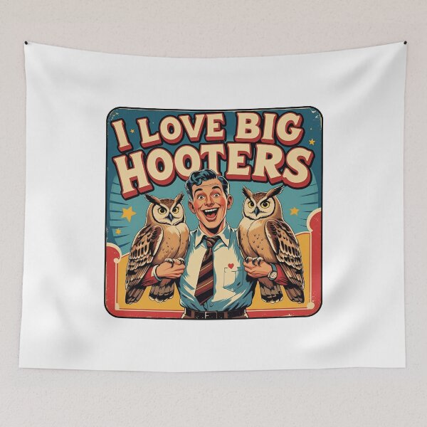 Item preview, I love big Hooters.  designed and sold by NicMacTees.