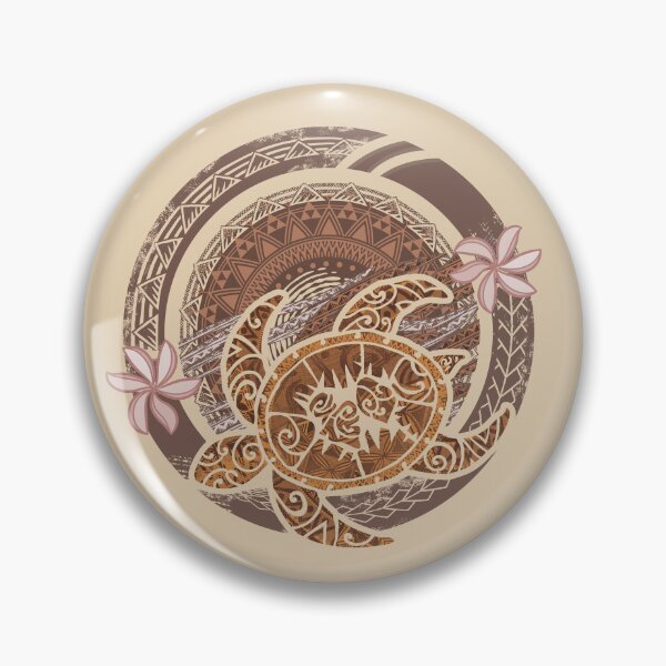Artikelvorschau, Vintage Runder Samoan Schildkröten-Tauchgang entworfen und verkauft von sunnthreads.