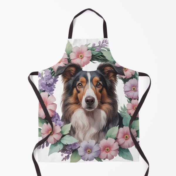 Item preview, Brown Border Collie Dog Portrait designed and sold by WhiskerTales.
