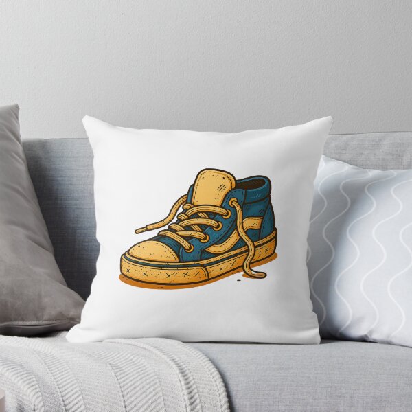 Item preview, Blue High-Top Sneaker – Retro Streetwear Comic Shoe Illustration designed and sold by MasterShiffu.