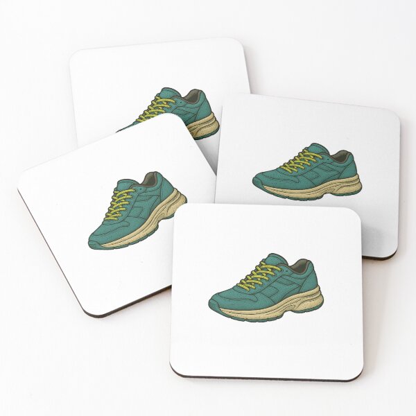 Item preview, Ocean Runner Sneaker – Teal & Neon Retro Running Shoe Illustration designed and sold by MasterShiffu.