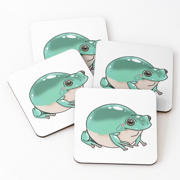 Item preview, Chunky Teal Dumpy Tree Frog designed and sold by CritterStudio.