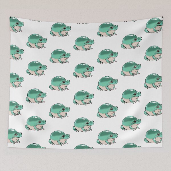 Item preview, Chunky Teal Dumpy Tree Frog designed and sold by CritterStudio.