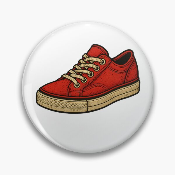Item preview, Firekick Red Sneaker – Retro Streetwear Shoe Illustration designed and sold by MasterShiffu.
