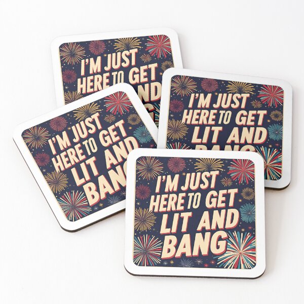 Item preview, I'm just here to get lit and bang. designed and sold by NicMacTees.