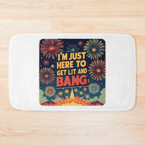 Item preview, I'm just here to get lit and bang. designed and sold by NicMacTees.