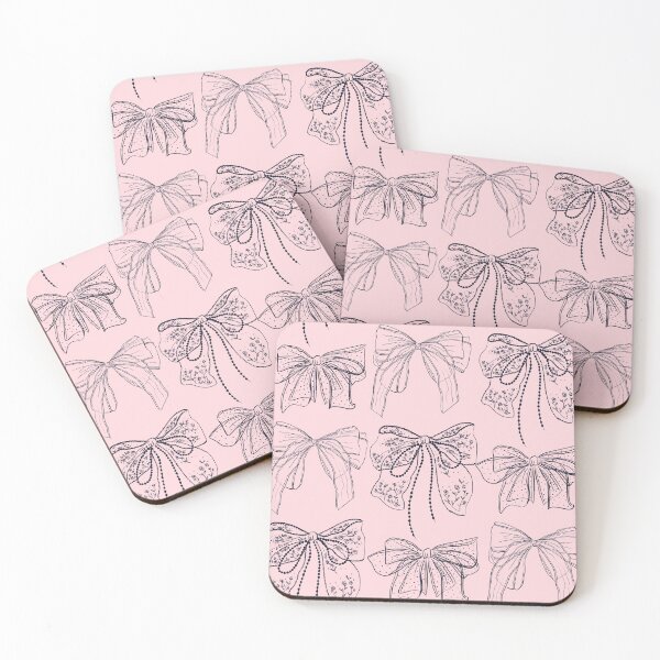 Item preview, Romantic Bows Pink Pattern designed and sold by Anis Illustration.