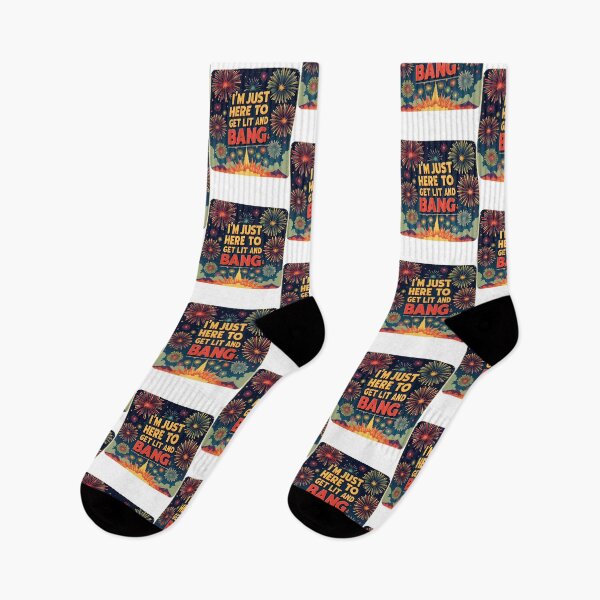 Item preview, I'm just here to get lit and bang. designed and sold by NicMacTees.