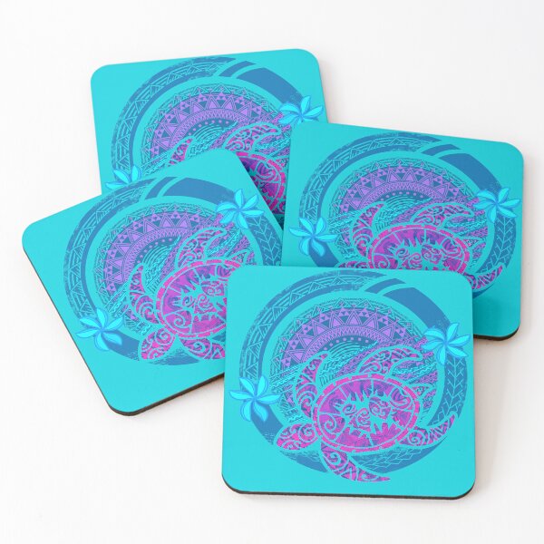 Item preview, Hawaiia - Samoan - Polynesian Tribal Honu Dive Circular Badge designed and sold by sunnthreads.
