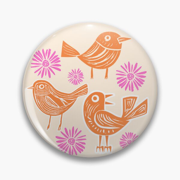 Artikelvorschau, Holzschnitt-Vogel-Design entworfen und verkauft von TurquoiseBird.