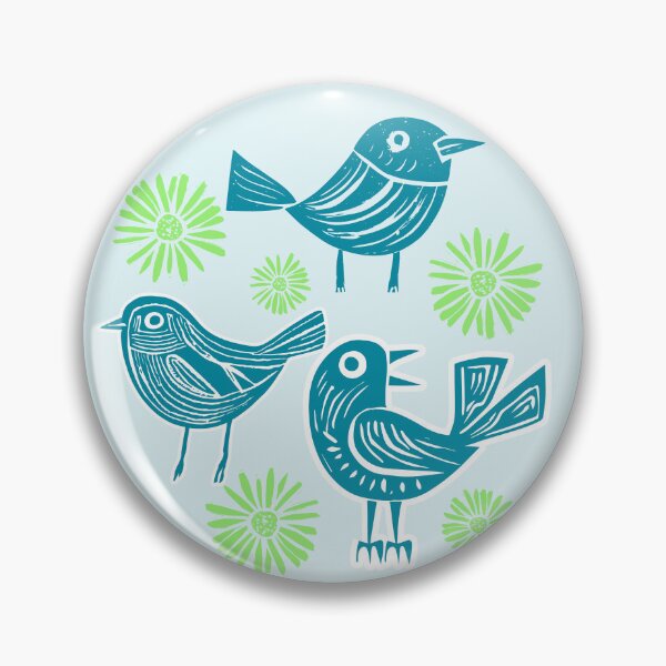 Artikelvorschau, Holzschnitt-Vogel-Design entworfen und verkauft von TurquoiseBird.