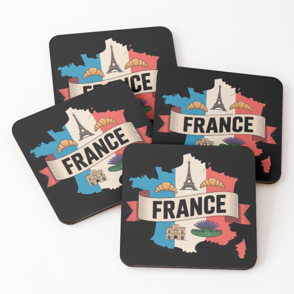 Item preview, France Flag Map designed and sold by Paper Drip.