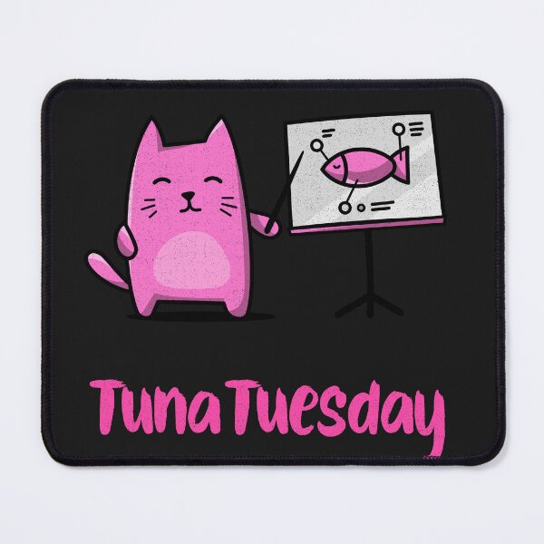 Item preview, Tuna Tuesday cat days of the week cats  designed and sold by Tee-Shirt-Topia.