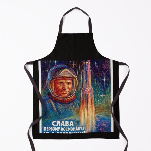 Item preview, Yuri Gagarin Soviet cosmonaut first human in space variation poster#1 designed and sold by Helios Be. Lavsh.