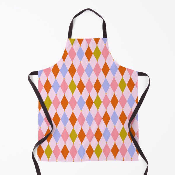 Item preview, Bright, Colourful Harlequin pattern in Orange, Pink, Blue and Green designed and sold by KittyStrand.