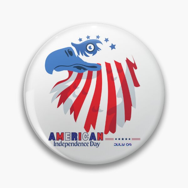 Item preview, Bald Eagle Head with Flag Colors – 4th of July American Independence Day Art designed and sold by SDFsignature.