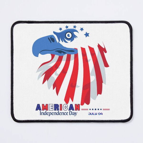Item preview, Bald Eagle Head with Flag Colors – 4th of July American Independence Day Art designed and sold by SDFsignature.
