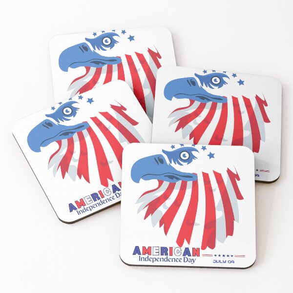 Item preview, Bald Eagle Head with Flag Colors – 4th of July American Independence Day Art designed and sold by SDFsignature.