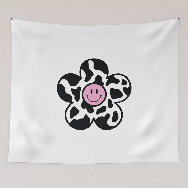 Item preview, Cow Print Smiley Daisy Flower designed and sold by artistcamellia.
