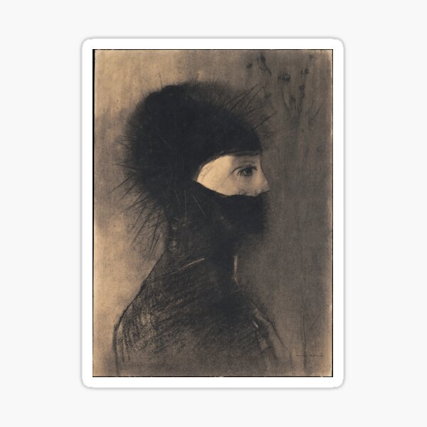 Vista previa del artículo con la obra «HD Armor, por Odilon Redon (1891) Alta definición», diseñado y vendido por MINDTHECHERRY.