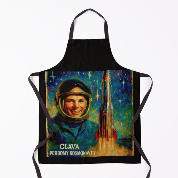 Item preview, Yuri Gagarin Soviet cosmonaut first human in space variation poster#3 designed and sold by Helios Be. Lavsh.