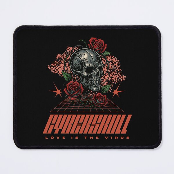 Item preview, Cyberpunk Skull – Love is the Virus designed and sold by RizVibes.