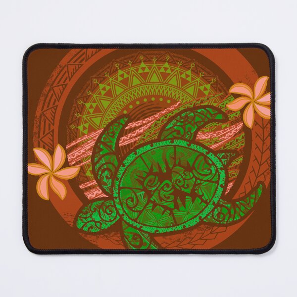 Item preview, Hawaiia - Samoan - Polynesian Green Tribal Honu Dive Circular Badge designed and sold by sunnthreads.