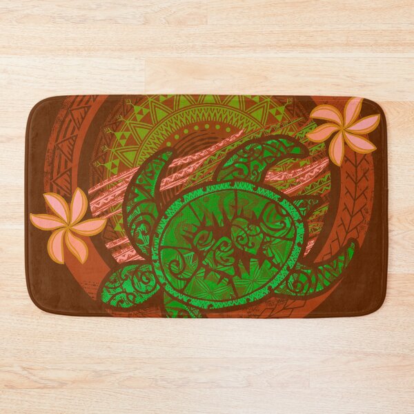 Item preview, Hawaiia - Samoan - Polynesian Green Tribal Honu Dive Circular Badge designed and sold by sunnthreads.