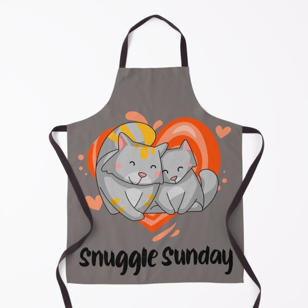 Item preview, snuggle Sunday Cats weekday cat designed and sold by Tee-Shirt-Topia.