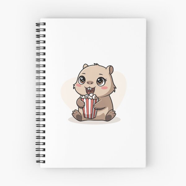 Item preview, capybara eating popcorn designed and sold by Eternalski.