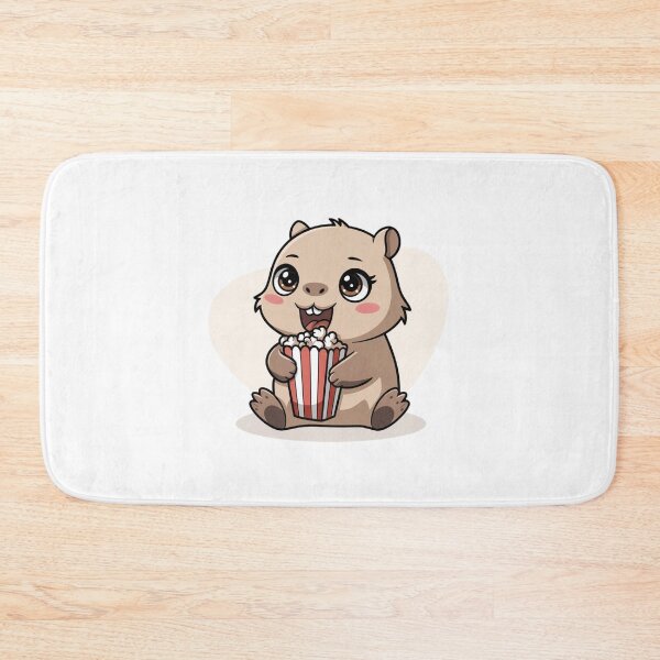 Item preview, capybara eating popcorn designed and sold by Eternalski.