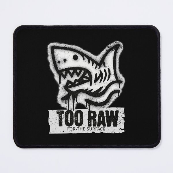 Item preview, Too Raw for the Surface – Shark Graffiti Style designed and sold by RizVibes.