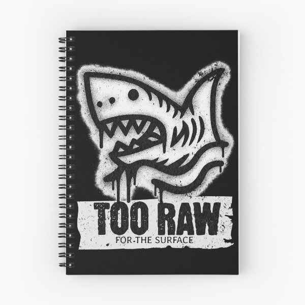 Item preview, Too Raw for the Surface – Shark Graffiti Style designed and sold by RizVibes.