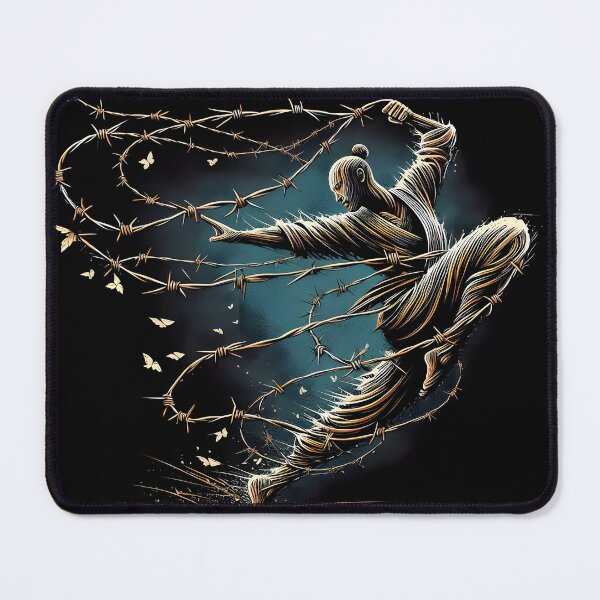 Item preview, Barbed Wire Man Dancing, Ai Generated Art designed and sold by ACC .