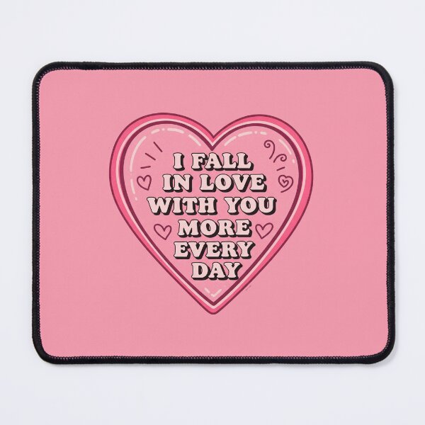 Item preview, I Fall In Love With You More Every Day - Romantic Pink Heart designed and sold by Owcomm.