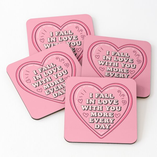 Item preview, I Fall In Love With You More Every Day - Romantic Pink Heart designed and sold by Owcomm.