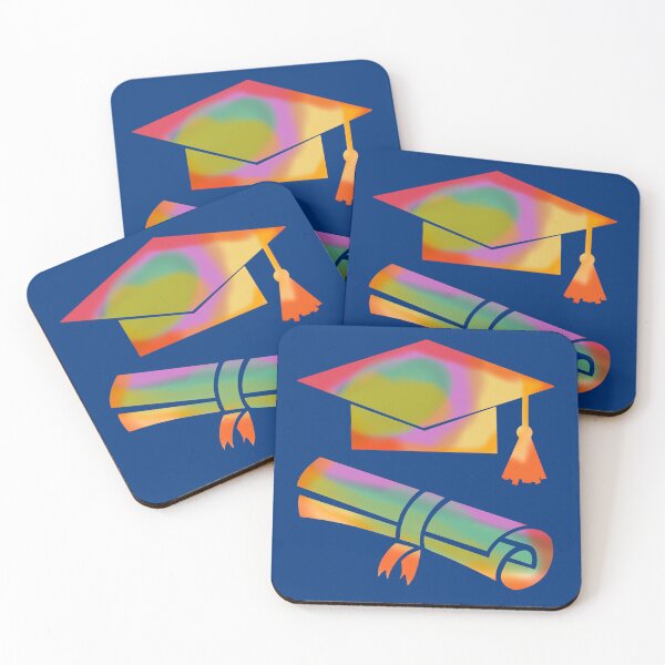 Item preview, Rainbow Colors Graduation With Blue Background  designed and sold by missmann.