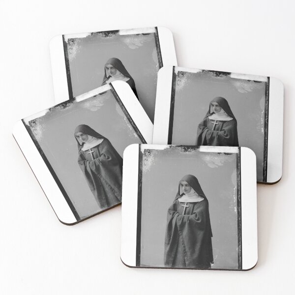 Item preview, Sister Helen – Vintage Portrait of Sister Helen, Black & White Nun Print designed and sold by FitEnvy.