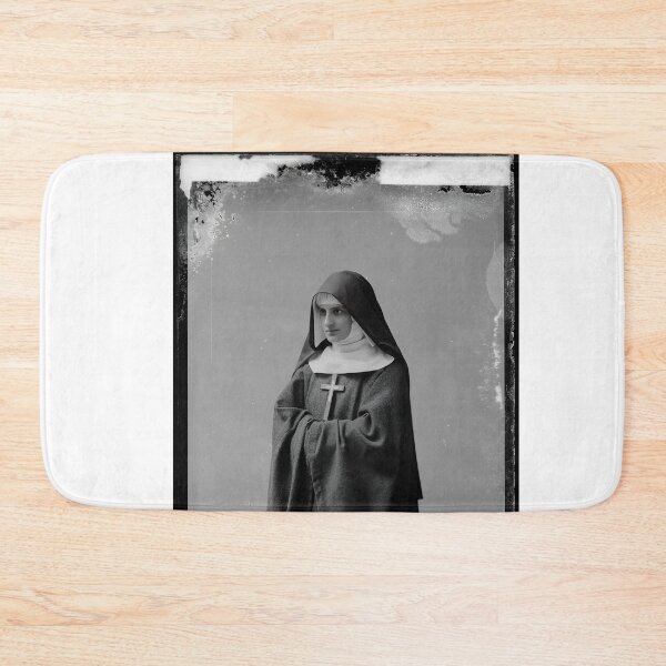 Item preview, Sister Helen – Vintage Portrait of Sister Helen, Black & White Nun Print designed and sold by FitEnvy.