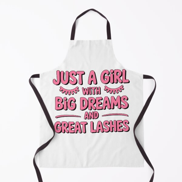 Item preview, Just A Girl With Big Dreams And Great Lashes! Pink Girly designed and sold by PMCreative.