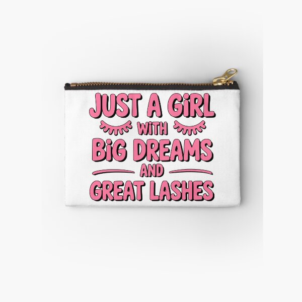 Item preview, Just A Girl With Big Dreams And Great Lashes! Pink Girly designed and sold by PMCreative.