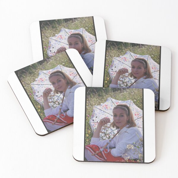 Item preview, Vogue Didi Abreu, Umbrella & White Nun – Vogue-Style Nun with Umbrella, Retro Catholic Photo designed and sold by FitEnvy.