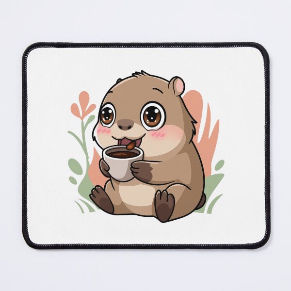 Item preview, capybara with coffee designed and sold by Eternalski.