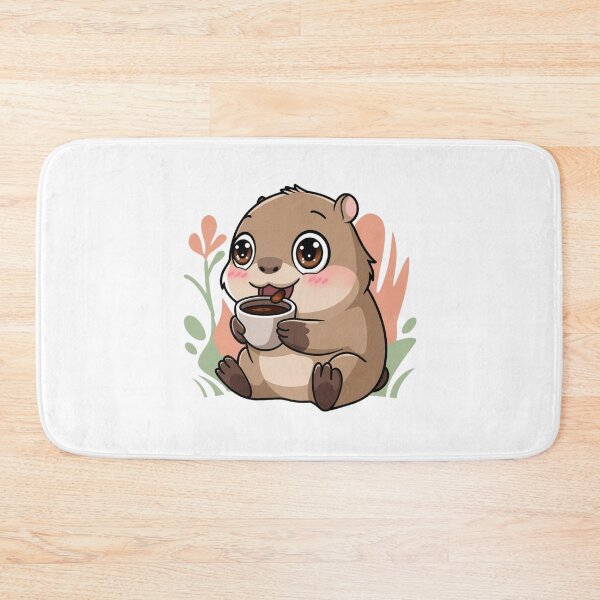 Item preview, capybara with coffee designed and sold by Eternalski.