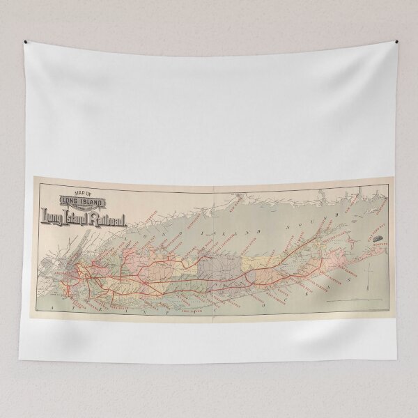 Item preview, Vintage Long Island railroad map – Vintage Nun Photography, Retro Catholic Art Print designed and sold by FitEnvy.
