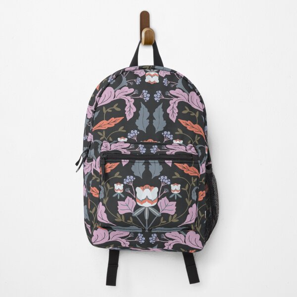 Item preview, Tulip Tree Floral Botanic Pattern - Black designed and sold by Anis Illustration.